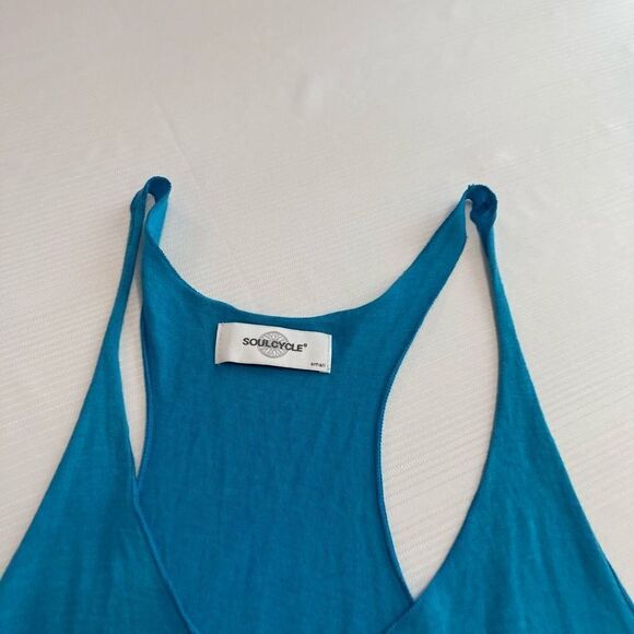 Soul Cycle Blue Dip Dye Tank Top Size Small New - Picture 3 of 6